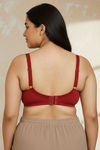 Zivame True Curv Cotton Laminated Non Wired Full Coverage Minimiser Bra - Sundried Tomato — thumbnail 3